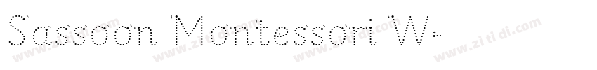 Sassoon Montessori W字体转换